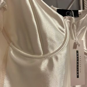 CBR WHITE MESH MINI DRESS